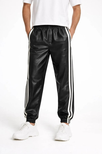 Men black lambskin leather - men's,